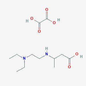 3-[2-(Diethylamino)ethylamino]butanoic acid;oxalic acid