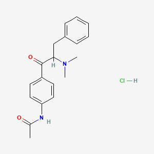 N-[4-[2-(dimethylamino)-3-phenylpropanoyl]phenyl]acetamide;hydrochloride