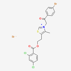 molecular formula C21H17Br2Cl2NO3S B7452337 CID 16235941 