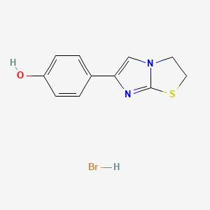 4-(2,3-Dihydroimidazo[2,1-b][1,3]thiazol-6-yl)phenol;hydrobromide