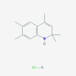 molecular formula C14H20ClN B7452372 2,2,4,6,7-Pentamethyl-1,2-dihydroquinoline hydrochloride 