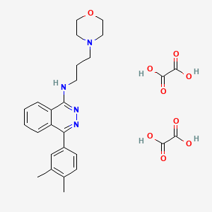 4-(3,4-dimethylphenyl)-N-(3-morpholin-4-ylpropyl)phthalazin-1-amine;oxalic acid