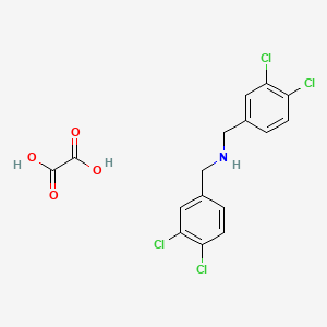 1-(3,4-dichlorophenyl)-N-[(3,4-dichlorophenyl)methyl]methanamine;oxalic acid