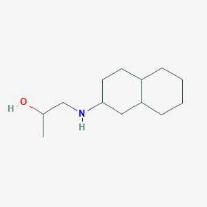 molecular formula C13H25NO B7452449 1-(1,2,3,4,4a,5,6,7,8,8a-Decahydronaphthalen-2-ylamino)propan-2-ol 