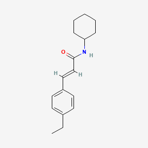 (E)-N-cyclohexyl-3-(4-ethylphenyl)prop-2-enamide