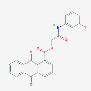 [2-(3-Fluoroanilino)-2-oxoethyl] 9,10-dioxoanthracene-1-carboxylate