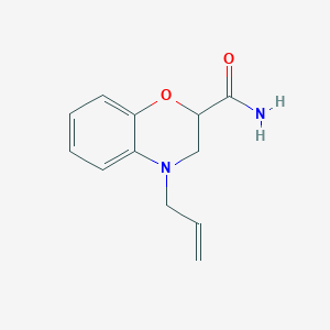 4-Prop-2-enyl-2,3-dihydro-1,4-benzoxazine-2-carboxamide