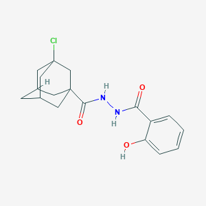 3-chloro-N'-(2-hydroxybenzoyl)adamantane-1-carbohydrazide