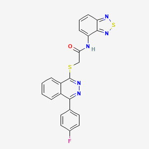 N-(2,1,3-benzothiadiazol-4-yl)-2-[4-(4-fluorophenyl)phthalazin-1-yl]sulfanylacetamide