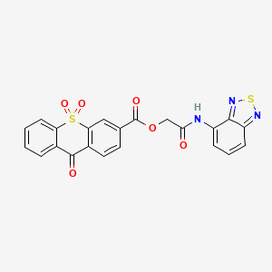 [2-(2,1,3-Benzothiadiazol-4-ylamino)-2-oxoethyl] 9,10,10-trioxothioxanthene-3-carboxylate