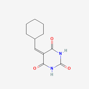 molecular formula C11H14N2O3 B7452625 5-(Cyclohexylmethylidene)-1,3-diazinane-2,4,6-trione 