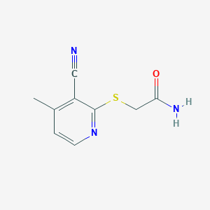 2-[(3-Cyano-4-methylpyridin-2-yl)sulfanyl]acetamide