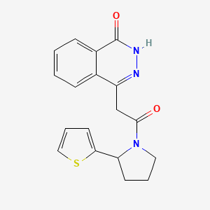 4-[2-oxo-2-(2-thiophen-2-ylpyrrolidin-1-yl)ethyl]-2H-phthalazin-1-one