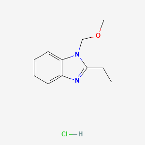 molecular formula C11H15ClN2O B7452712 2-Ethyl-1-(methoxymethyl)benzimidazole;hydrochloride 