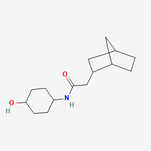 molecular formula C15H25NO2 B7452791 2-(2-bicyclo[2.2.1]heptanyl)-N-(4-hydroxycyclohexyl)acetamide 