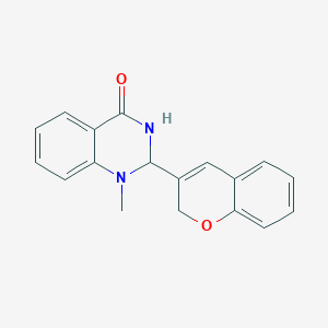 molecular formula C18H16N2O2 B7452869 2-(2H-chromen-3-yl)-1-methyl-2,3-dihydroquinazolin-4-one 