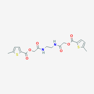 [2-[2-[[2-(5-Methylthiophene-2-carbonyl)oxyacetyl]amino]ethylamino]-2-oxoethyl] 5-methylthiophene-2-carboxylate