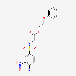 2-Phenoxyethyl 2-[(4-amino-3-nitrophenyl)sulfonylamino]acetate