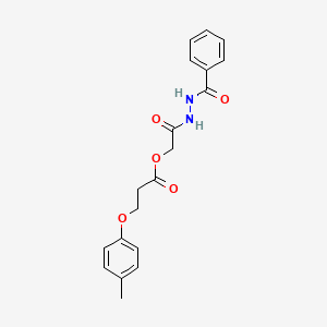 molecular formula C19H20N2O5 B7453128 [2-(2-Benzoylhydrazinyl)-2-oxoethyl] 3-(4-methylphenoxy)propanoate 