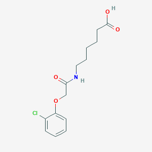 molecular formula C14H18ClNO4 B7453228 6-[[2-(2-Chlorophenoxy)acetyl]amino]hexanoic acid 