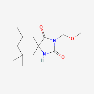 molecular formula C13H22N2O3 B7453232 3-(Methoxymethyl)-7,7,9-trimethyl-1,3-diazaspiro[4.5]decane-2,4-dione 