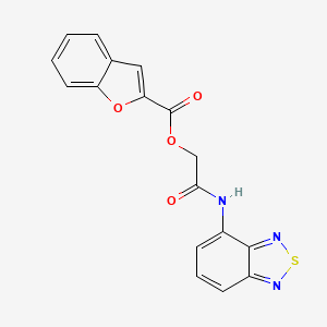 [2-(2,1,3-Benzothiadiazol-4-ylamino)-2-oxoethyl] 1-benzofuran-2-carboxylate