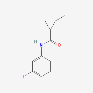 molecular formula C11H12INO B7453498 N-(3-iodophenyl)-2-methylcyclopropane-1-carboxamide 
