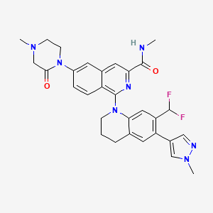 molecular formula C30H31F2N7O2 B7453650 CBP/p300-IN-14 