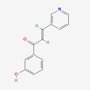 molecular formula C14H11NO2 B7453682 (E)-1-(3-hydroxyphenyl)-3-pyridin-3-ylprop-2-en-1-one 