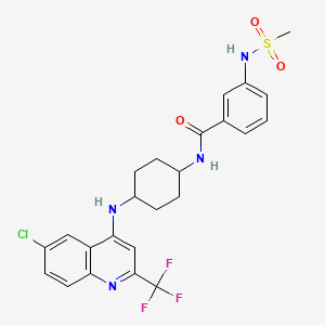molecular formula C24H24ClF3N4O3S B7453830 MrgprX2 antagonist-8 