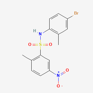 N-(4-bromo-2-methylphenyl)-2-methyl-5-nitrobenzenesulfonamide