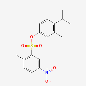 (3-Methyl-4-propan-2-ylphenyl) 2-methyl-5-nitrobenzenesulfonate