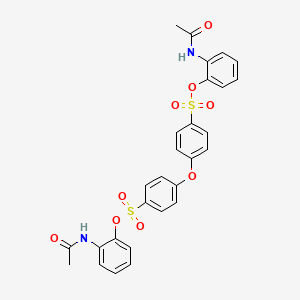 (2-Acetamidophenyl) 4-[4-(2-acetamidophenoxy)sulfonylphenoxy]benzenesulfonate