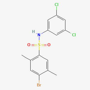 4-bromo-N-(3,5-dichlorophenyl)-2,5-dimethylbenzenesulfonamide