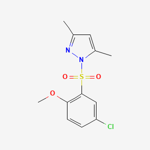 1-(5-Chloro-2-methoxyphenyl)sulfonyl-3,5-dimethylpyrazole
