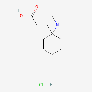 3-[1-(Dimethylamino)cyclohexyl]propanoic acid hydrochloride