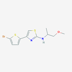 4-(5-bromothiophen-2-yl)-N-(1-methoxypropan-2-yl)-1,3-thiazol-2-amine