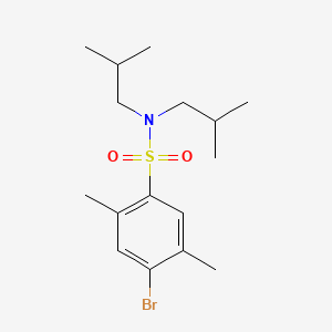 4-bromo-2,5-dimethyl-N,N-bis(2-methylpropyl)benzenesulfonamide