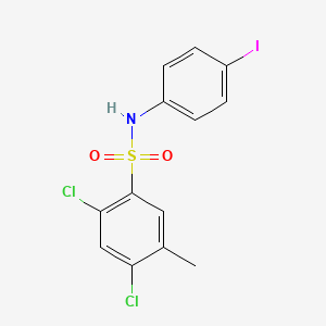 2,4-dichloro-N-(4-iodophenyl)-5-methylbenzenesulfonamide