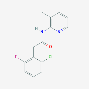 2-(2-chloro-6-fluorophenyl)-N-(3-methylpyridin-2-yl)acetamide