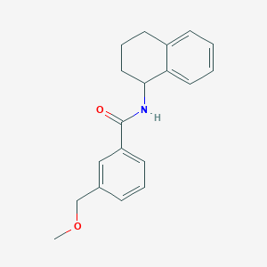 molecular formula C19H21NO2 B7454265 3-(methoxymethyl)-N-(1,2,3,4-tetrahydronaphthalen-1-yl)benzamide 
