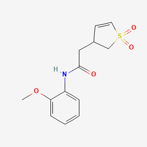 2-(1,1-dioxo-2,3-dihydrothiophen-3-yl)-N-(2-methoxyphenyl)acetamide