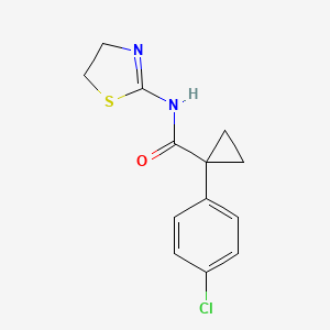 1-(4-chlorophenyl)-N-(4,5-dihydro-1,3-thiazol-2-yl)cyclopropane-1-carboxamide
