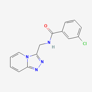 3-chloro-N-([1,2,4]triazolo[4,3-a]pyridin-3-ylmethyl)benzamide