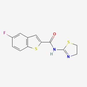 N-(4,5-dihydro-1,3-thiazol-2-yl)-5-fluoro-1-benzothiophene-2-carboxamide