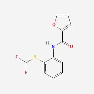 N-[2-(difluoromethylsulfanyl)phenyl]furan-2-carboxamide