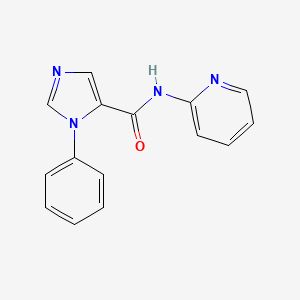 molecular formula C15H12N4O B7454454 3-phenyl-N-pyridin-2-ylimidazole-4-carboxamide 