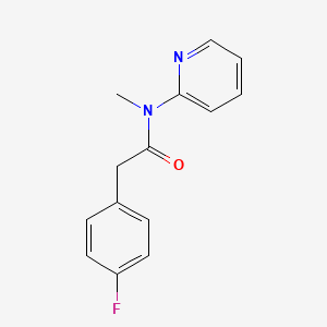 2-(4-fluorophenyl)-N-methyl-N-pyridin-2-ylacetamide
