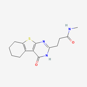 N-methyl-3-(4-oxo-5,6,7,8-tetrahydro-3H-[1]benzothiolo[2,3-d]pyrimidin-2-yl)propanamide