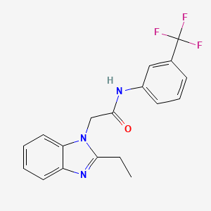 2-(2-ethylbenzimidazol-1-yl)-N-[3-(trifluoromethyl)phenyl]acetamide